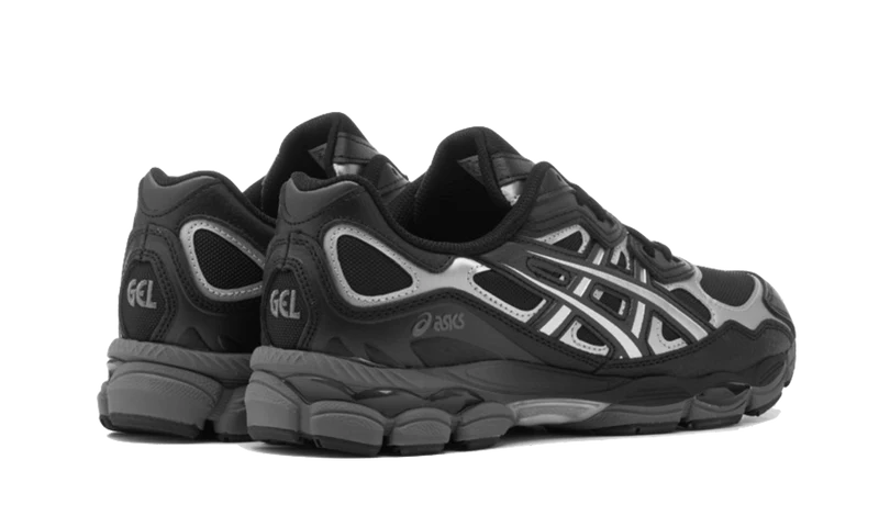 Asics gel zwart zilver