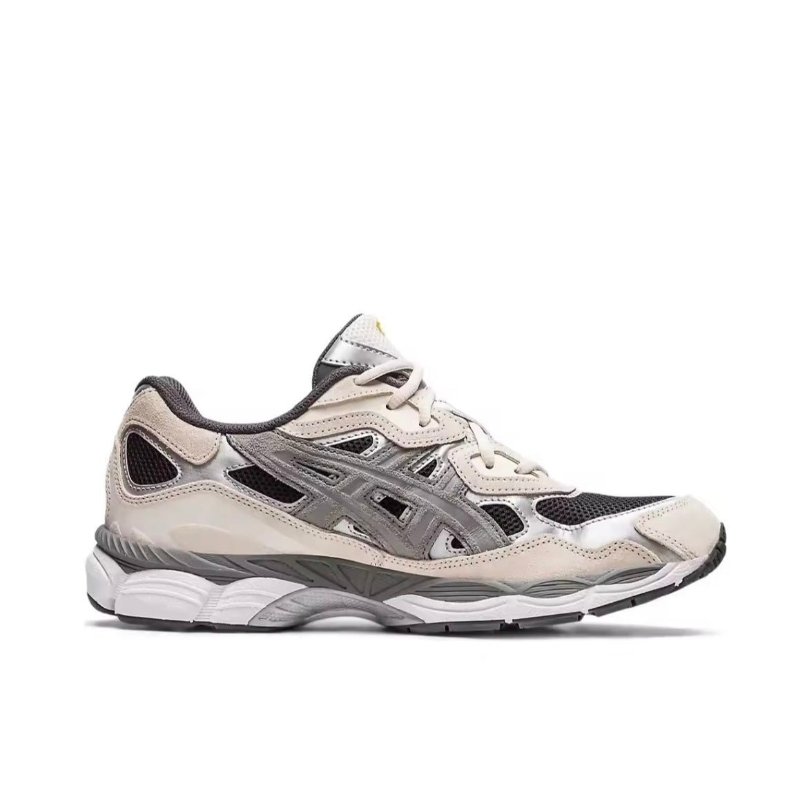 Asics beige grijs zwart