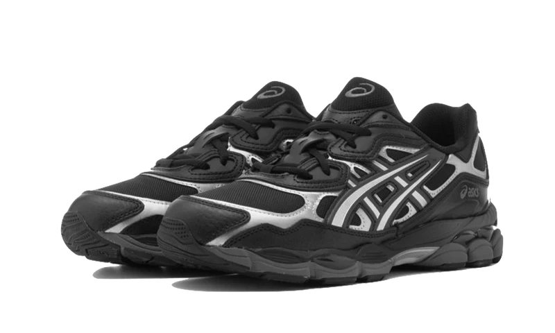 Asics gel zwart zilver