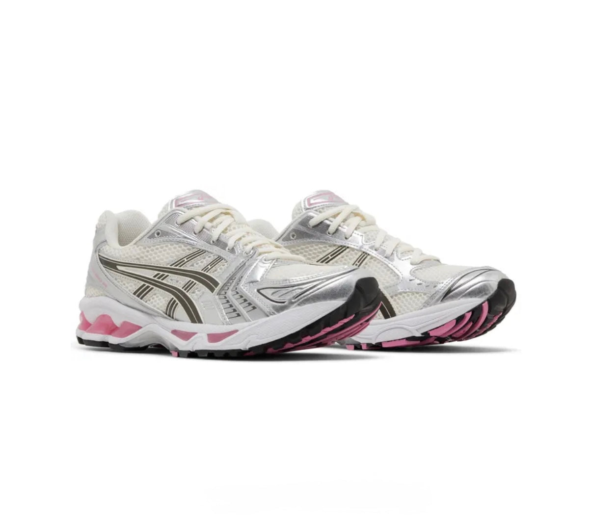Asics gel kayano 14 wit silver roze