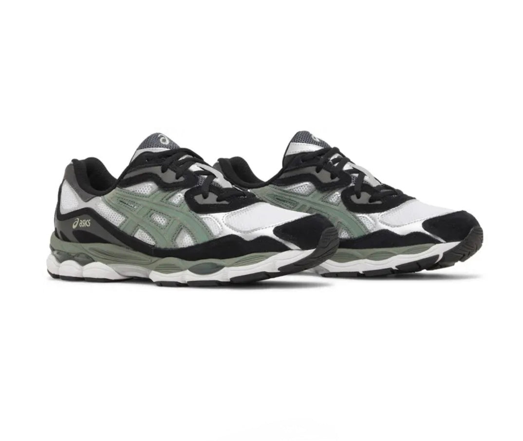 Asics zwart groen zilver