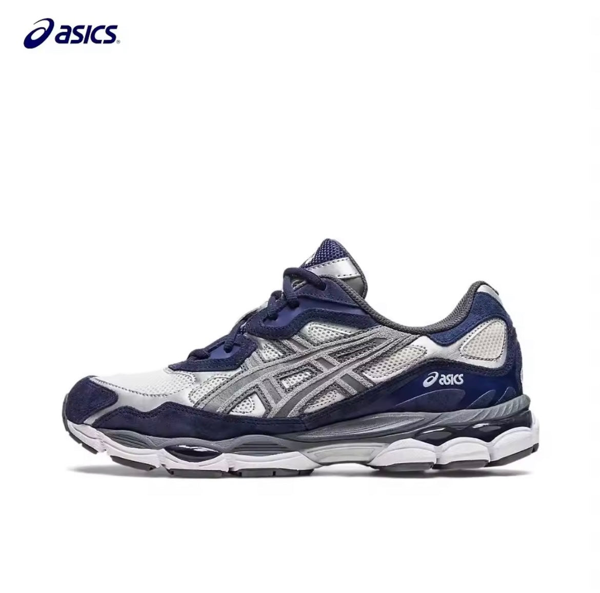 Asics gel blauw grijs wit