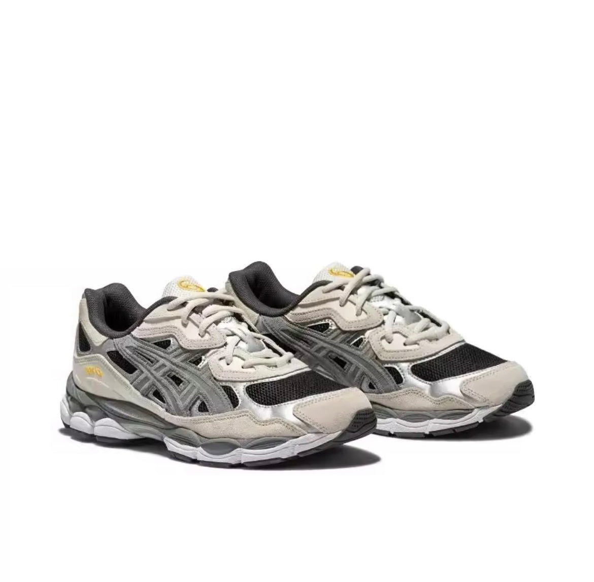 Asics beige grijs zwart