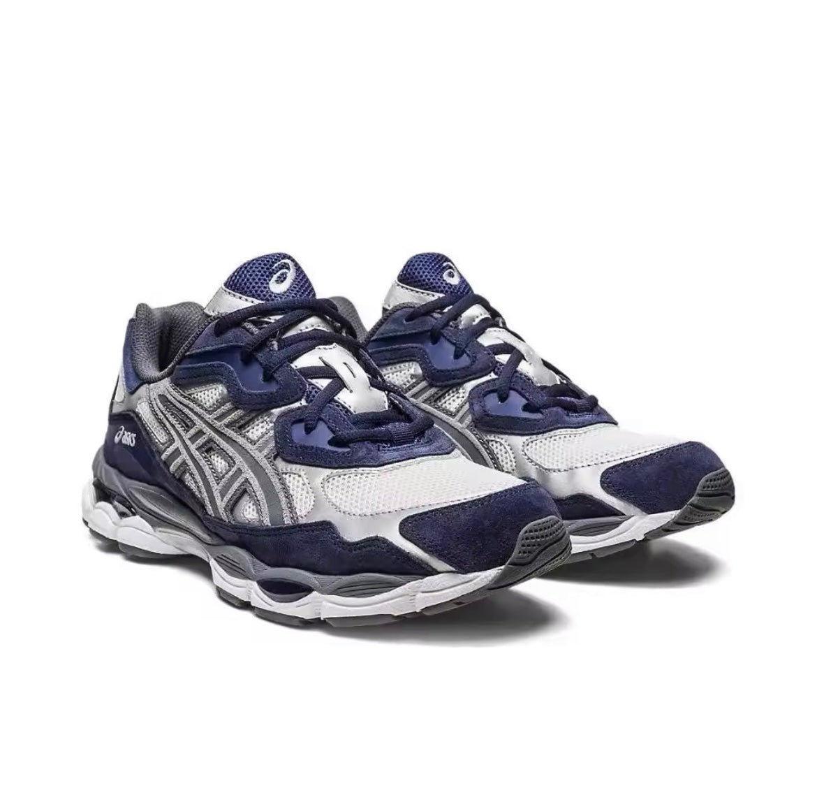 Asics gel blauw grijs wit
