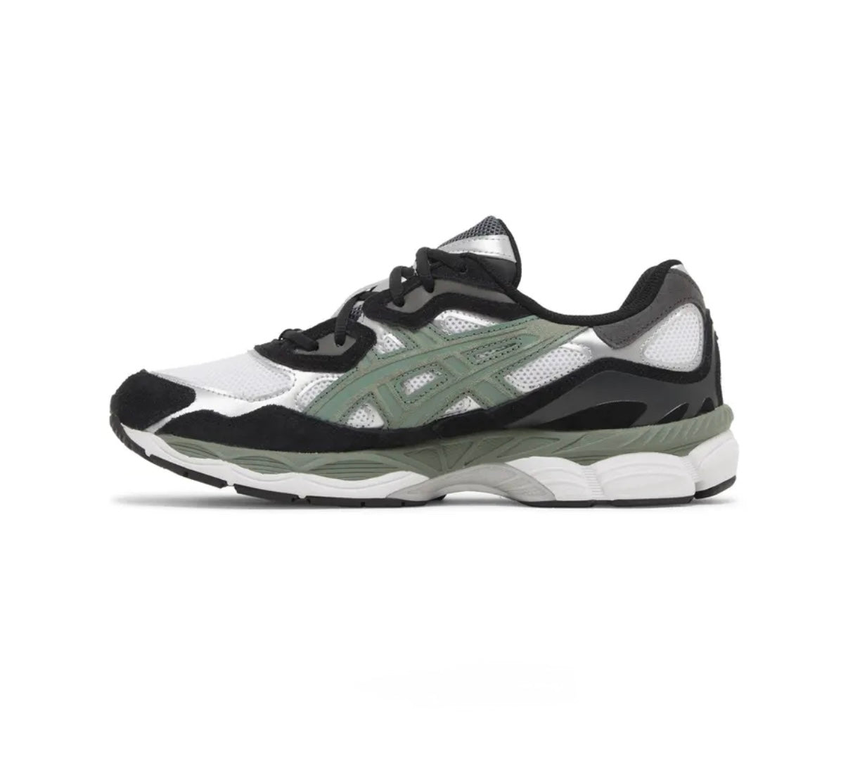Asics zwart groen zilver