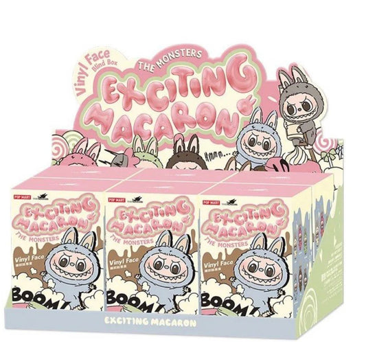 POP MART LABUBU THE MONSTERS TASTY MACARONS VINYL FACE BLIND BOX 6pc