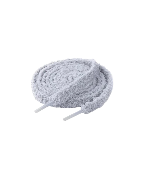 Fluffy veters grijs 120cm