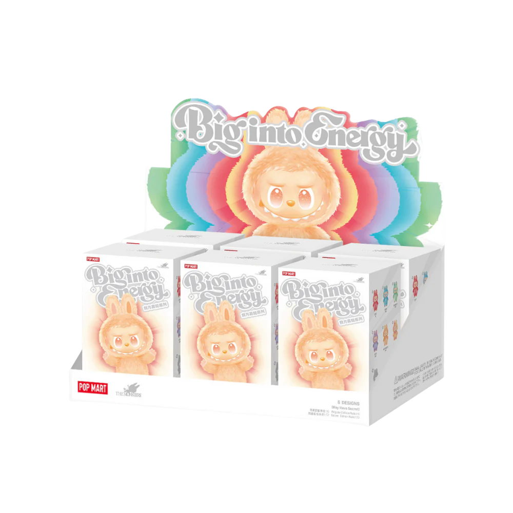 POP MART LABUBU THE MONSTERS BIG INTO ENERGY VINYL FACE BLIND BOX 6pc