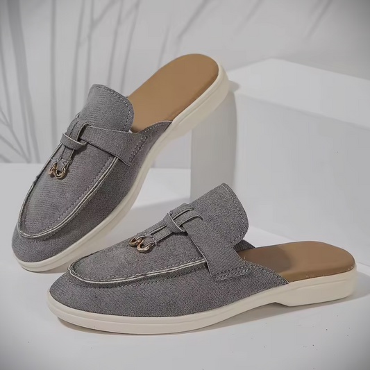 WF open loafers suede -grijs